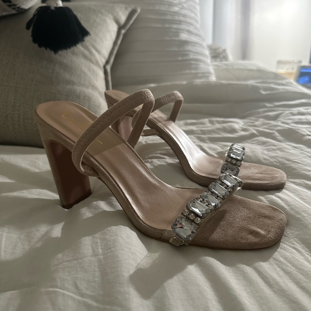 Lulus rhinestone heels size 10